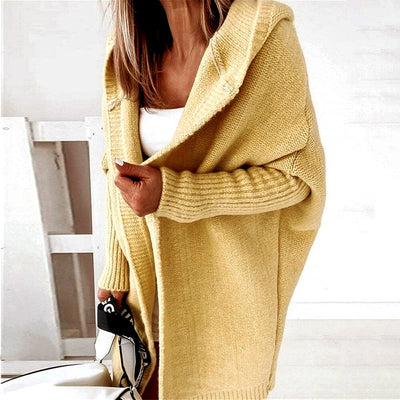 Women’s Oversized Hooded Knit Cardigan