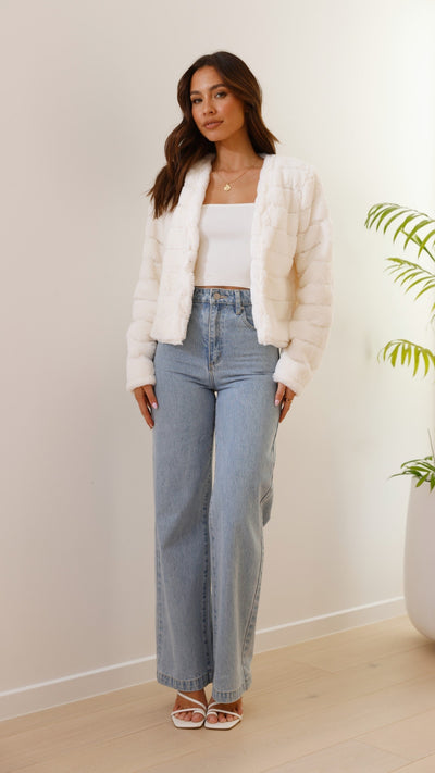 Bella | Women’s Chic Faux Fur Evening Jacket