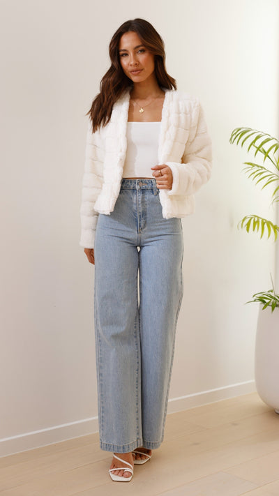 Bella | Women’s Chic Faux Fur Evening Jacket