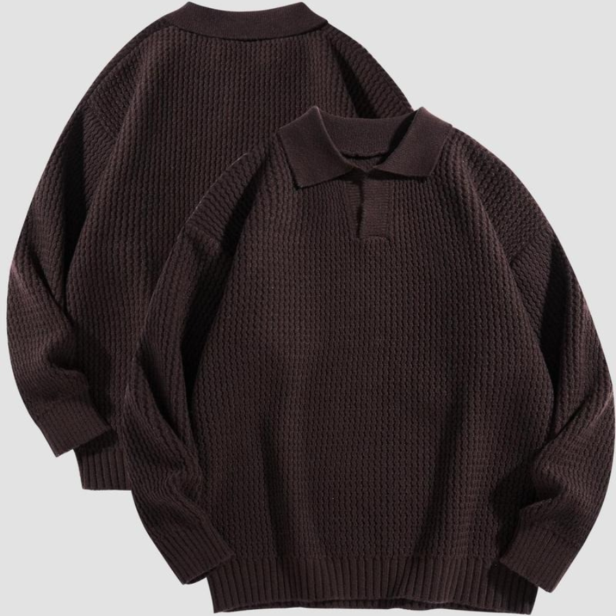 Murcia Waffle Knit Collared Shirt