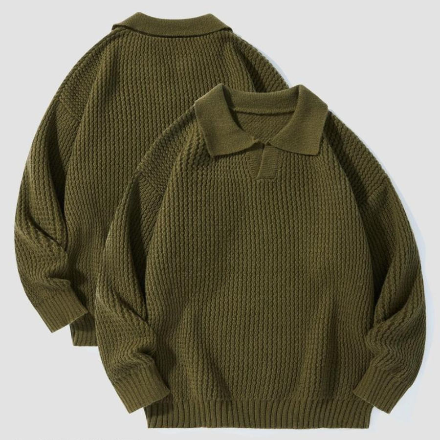 Murcia Waffle Knit Collared Shirt