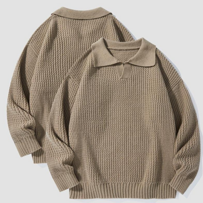Murcia Waffle Knit Collared Shirt