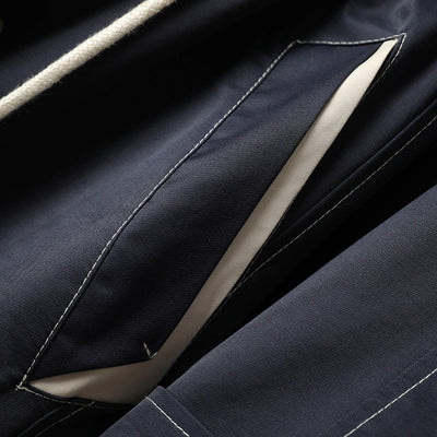 Velluto Ombra – Hooded Trench Coat