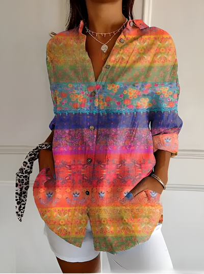 Eva™ | Colorful and Refined Blouse