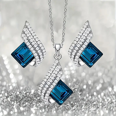 Brienne Solazure Jewelry Set | White Gold 16k