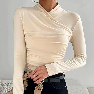 Michelle™ | Classic Cross-Neck Top