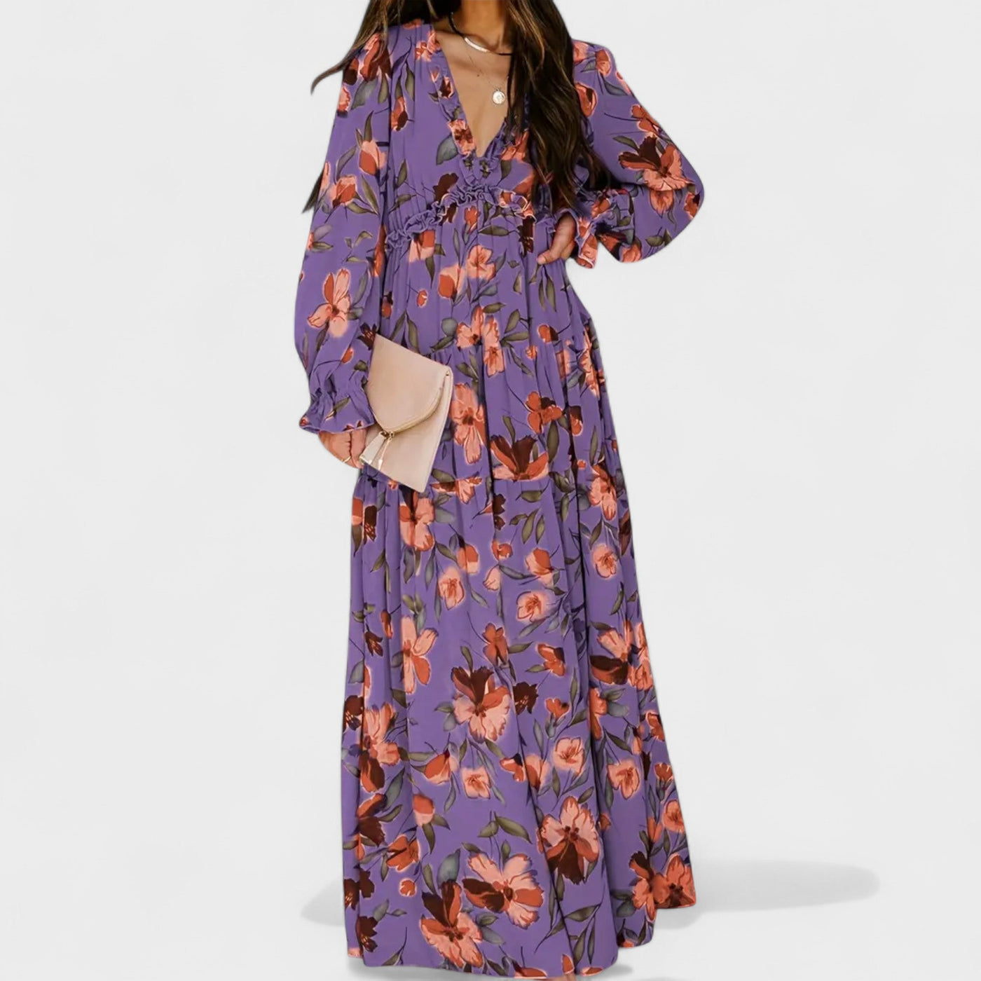 Zinnia | Floral Tiered Maxi Dress