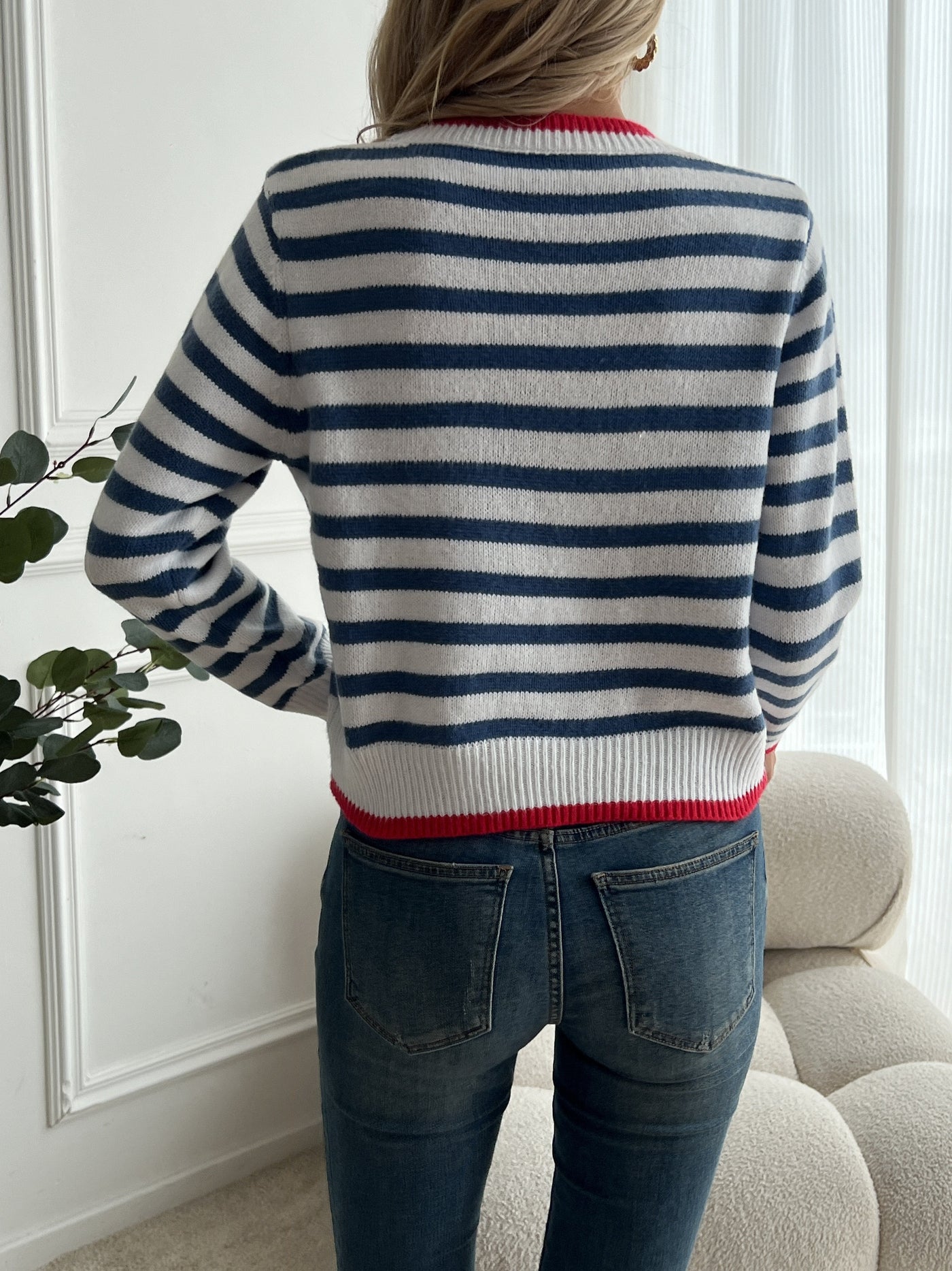 Mary | Striped Crewneck Casual Sweater