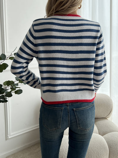 Mary | Striped Crewneck Casual Sweater