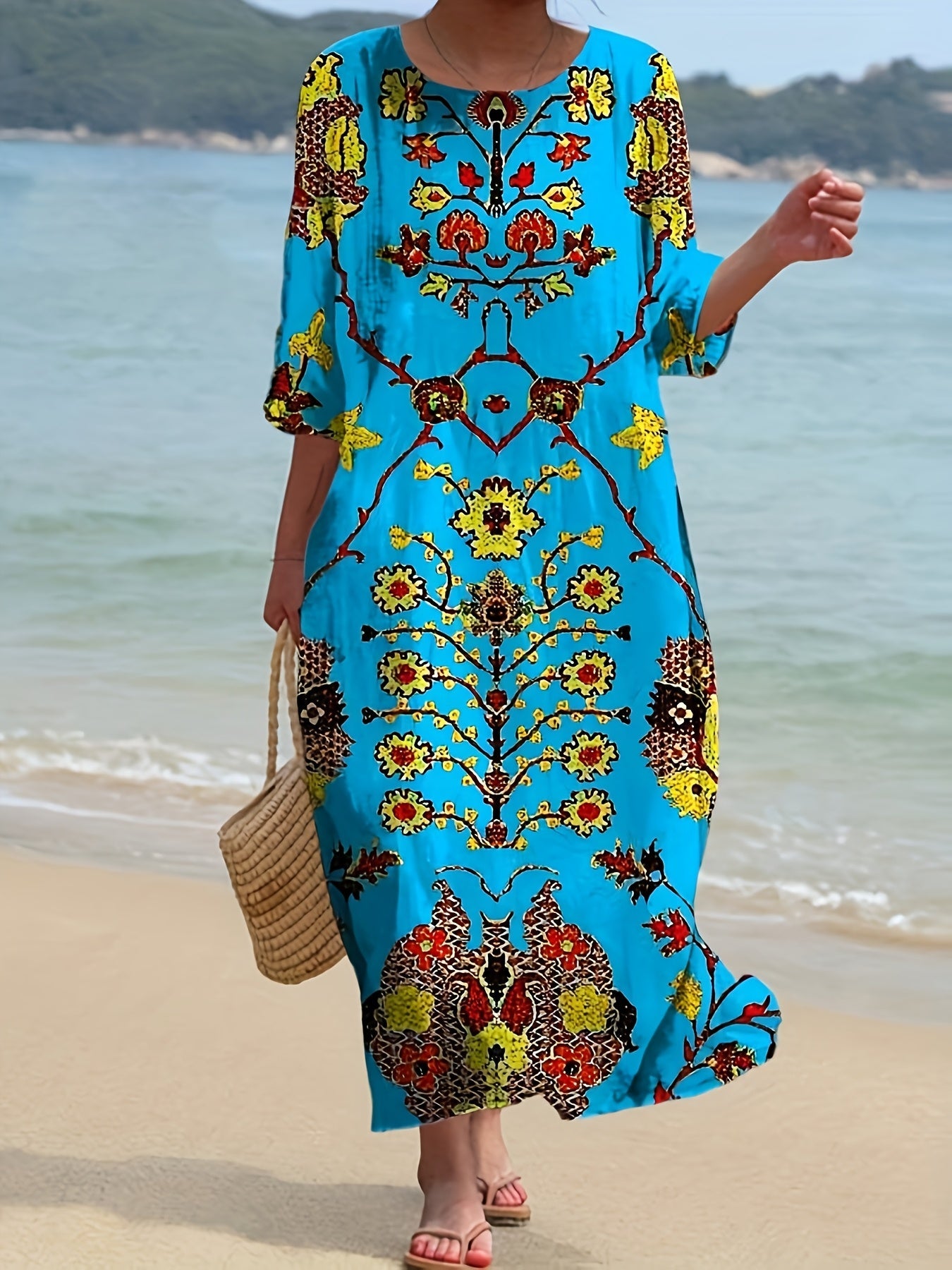 Sienna | Boho Luxe Embroidered Beach Dress