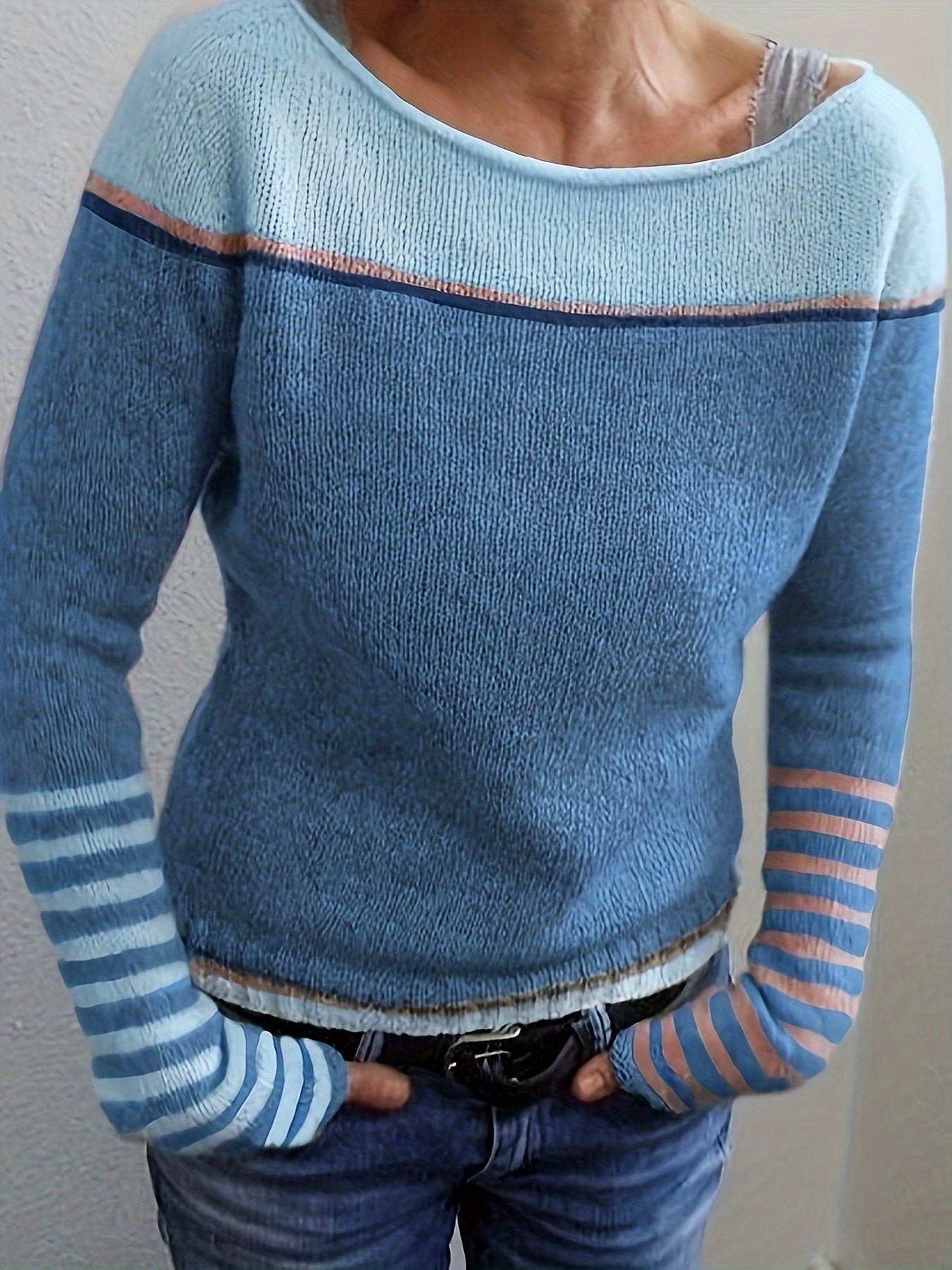 Katharina™ | Long Sleeve Striped Sweater