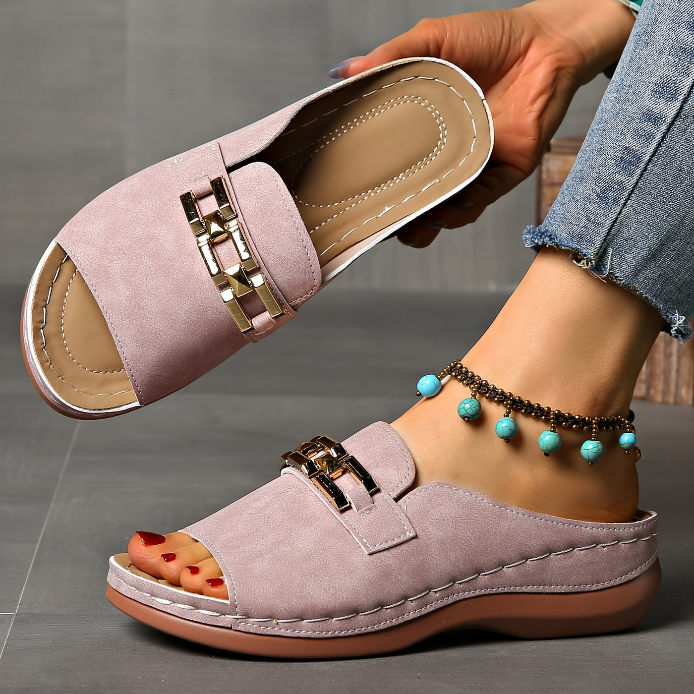 Kathryna™ | Comfy Buckle Sandals