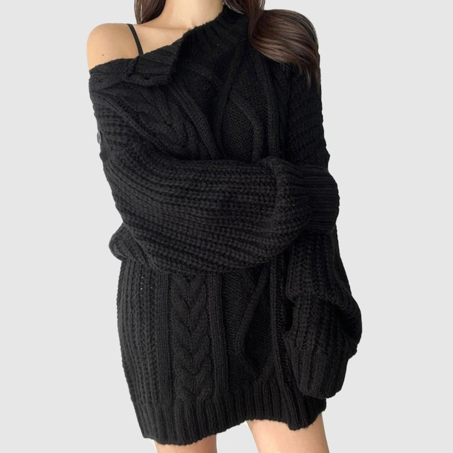 Adeline Polar Knit Wrap Sweater