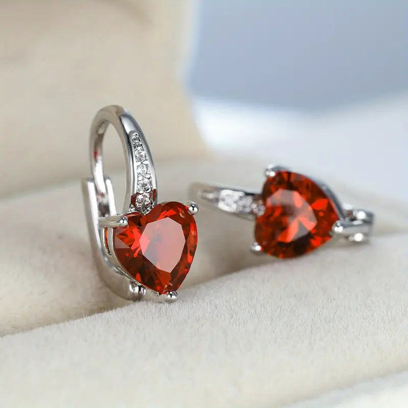 Lunara Emberelle Earrings | White Gold 16k