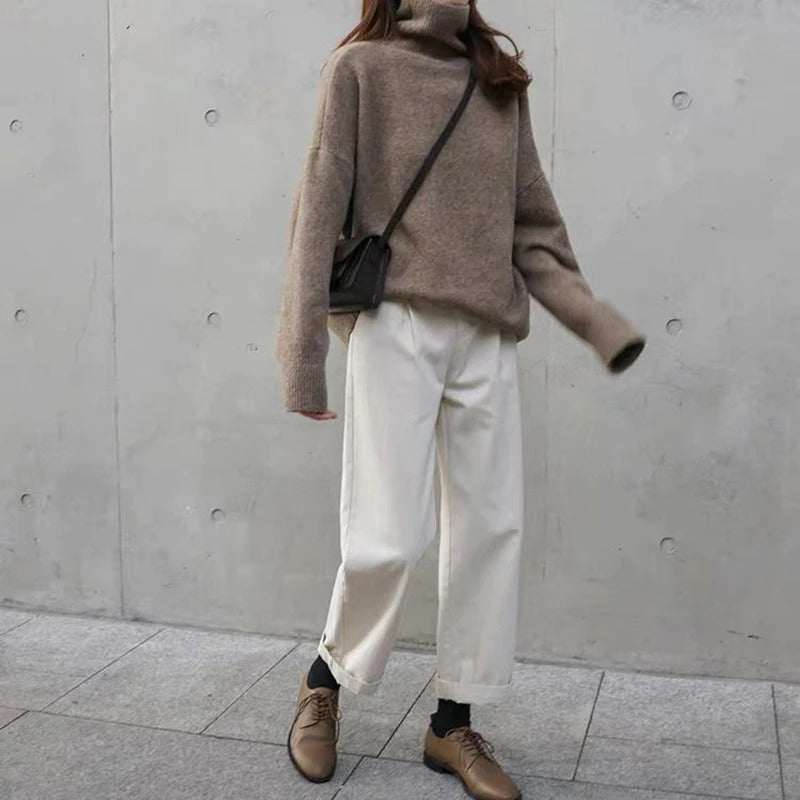 Julia | Soft High-Neck Knit Sweater