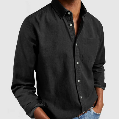 Avencea - Casual Shirt - Long Sleeve Notched Collar