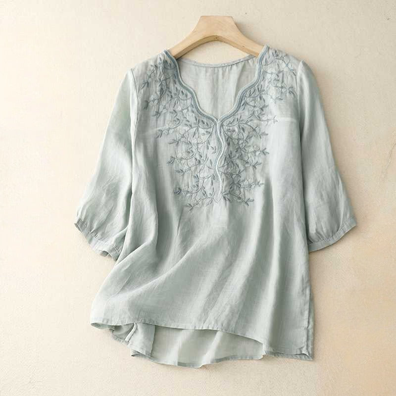CHARLOTTE LINEN BLOUSE
