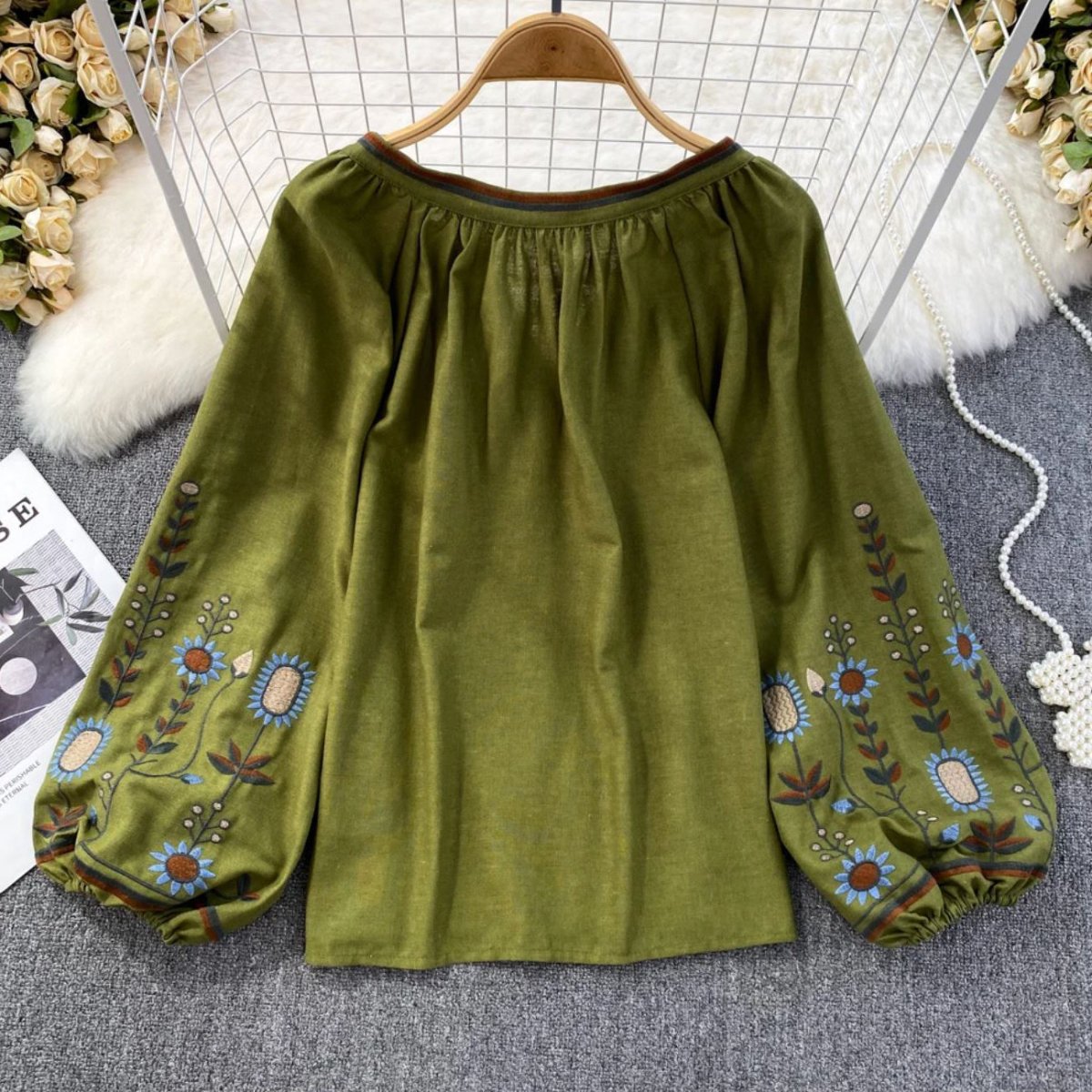 Amelie Fleur Boho Chic Blouse