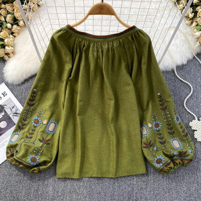 Amelie Fleur Boho Chic Blouse