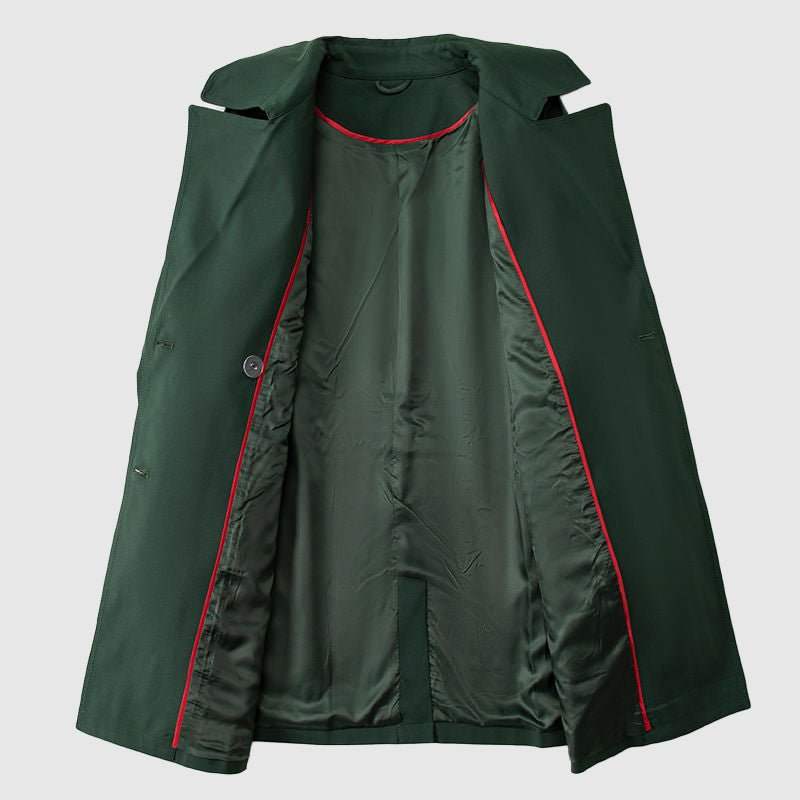 Amelie Fleur Emerald Trench Coat