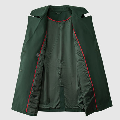 Amelie Fleur Emerald Trench Coat