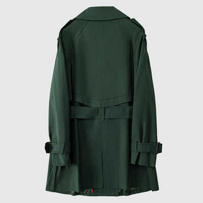 Amelie Fleur Emerald Trench Coat