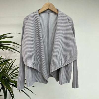 Amelie Fleur Pleated Cardigan