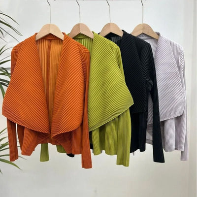 Amelie Fleur Pleated Cardigan