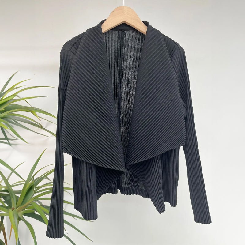Amelie Fleur Pleated Cardigan