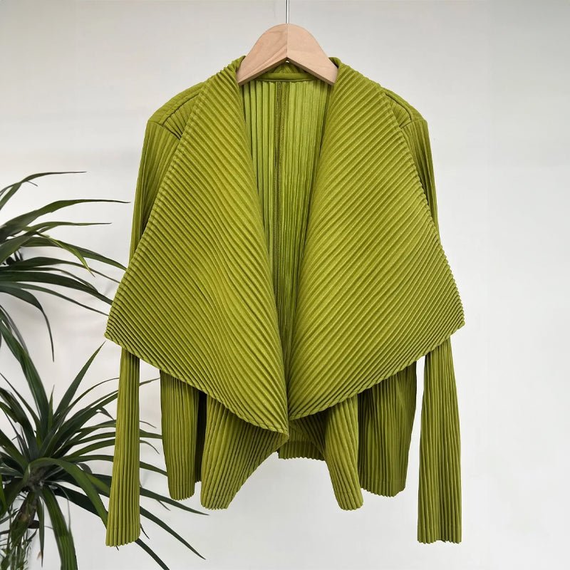 Amelie Fleur Pleated Cardigan