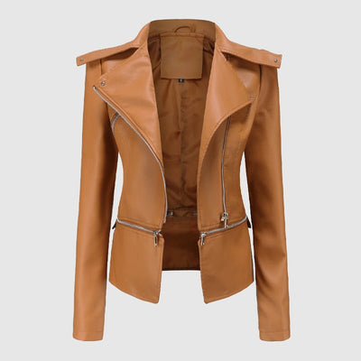 Amelie Fleur Rebel Leather Jacket