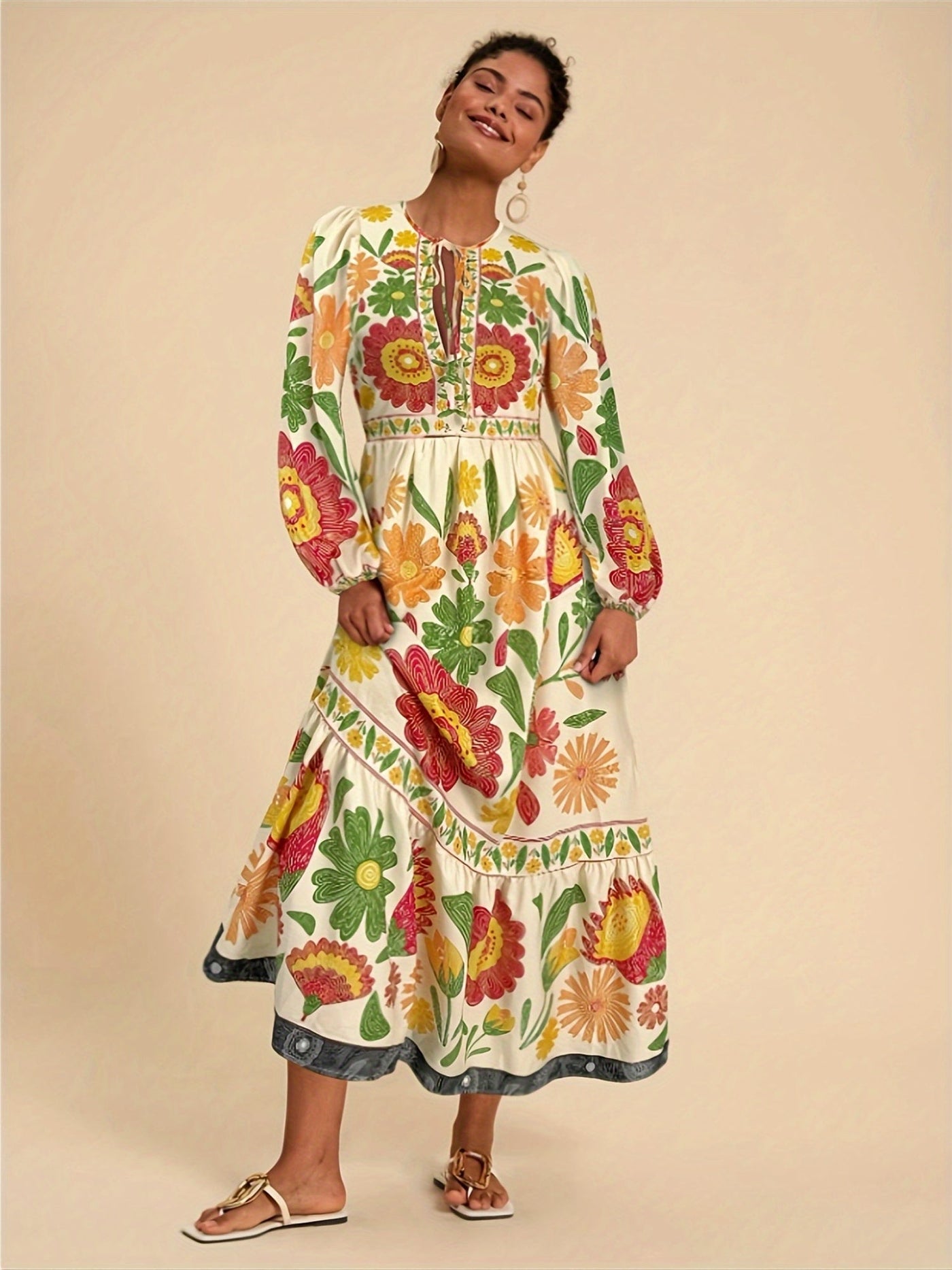 Isabella | Bohemian Floral Maxi Dress