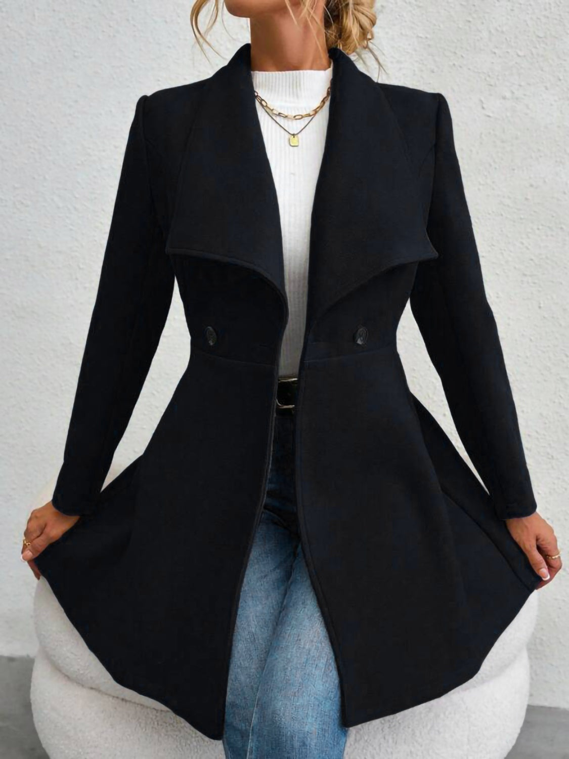 Ella™ - Elegant Button-Up Coat