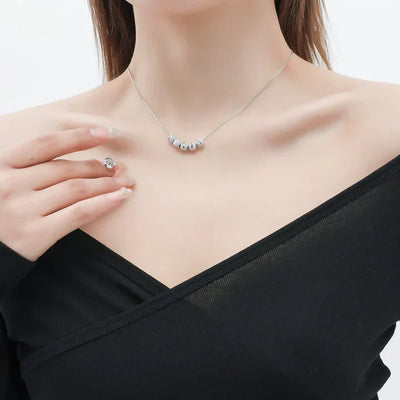 Serena Granata Necklace | White Gold 18k