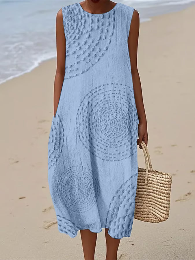 Maelle | Maxi Dress with Textured Pattern