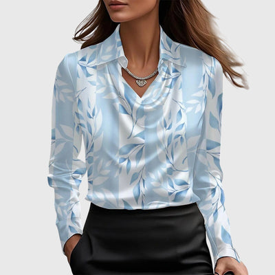 Sylvia | Luxe Shine Pleated Blouse