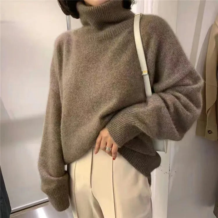 Julia | Soft High-Neck Knit Sweater