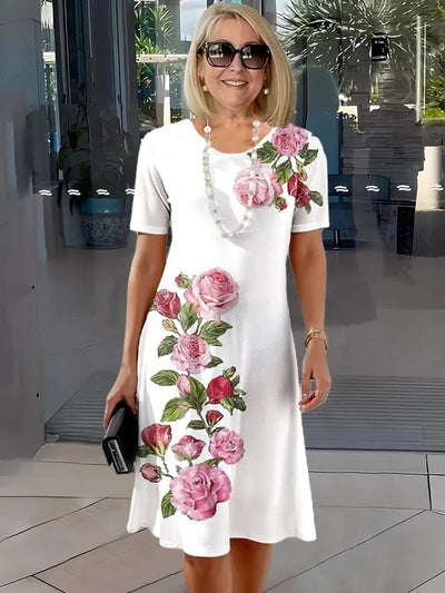 CATHERINE | RELAXED FLORAL SHIFT DRESS