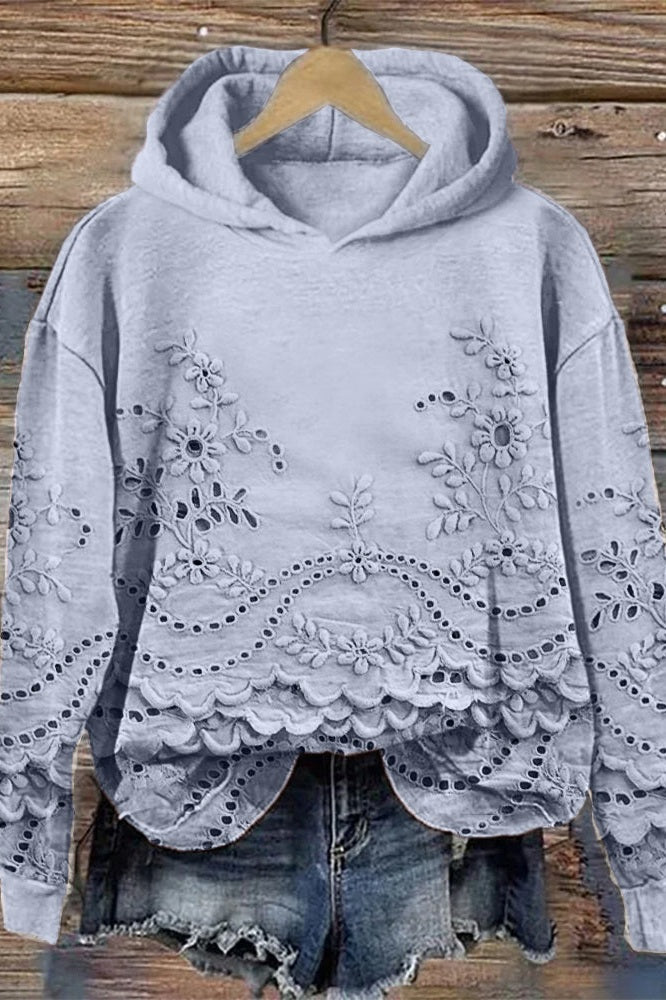 Ivy | Meadow Lace Hooded Sweatshirt