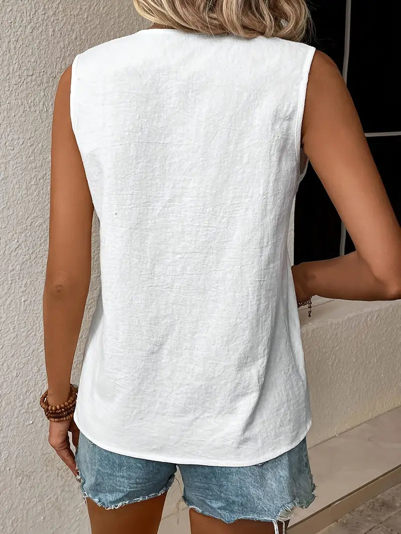 Liljana - Elegant sleeveless shirt