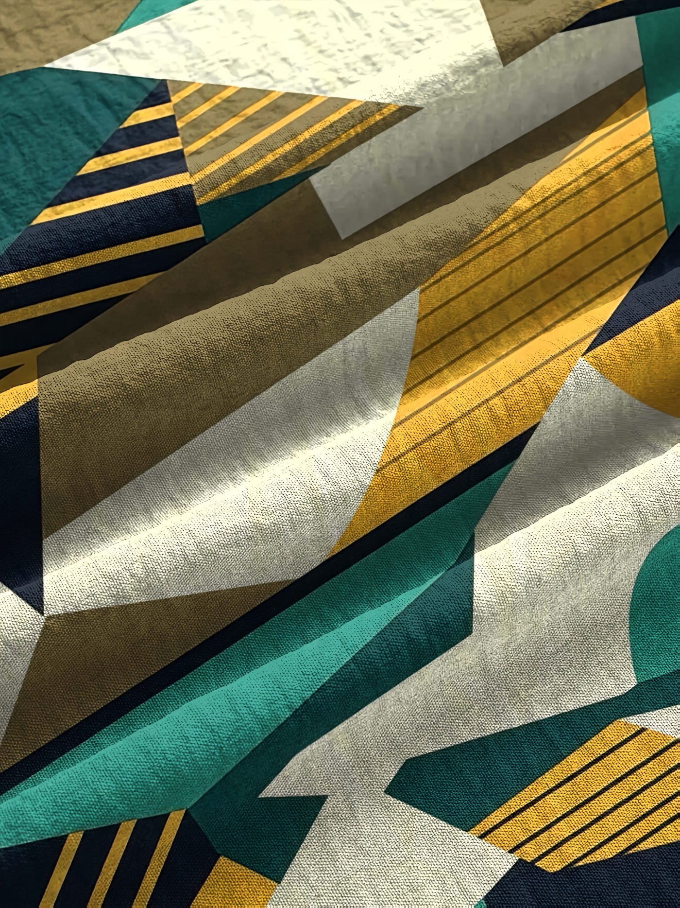 Talia | Abstract Geometric Maxi Dress