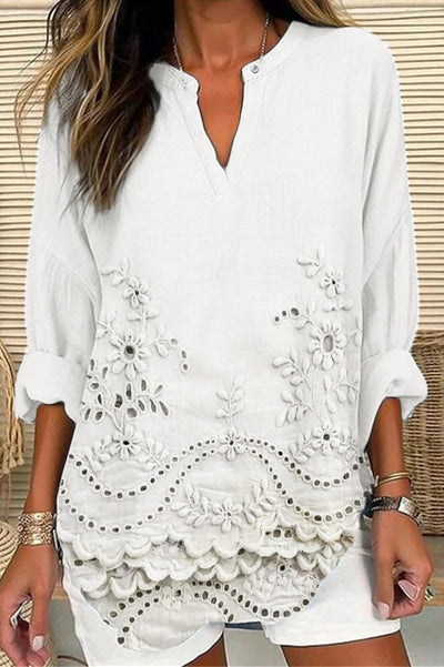 Claire | Coastal Bloom Blouse