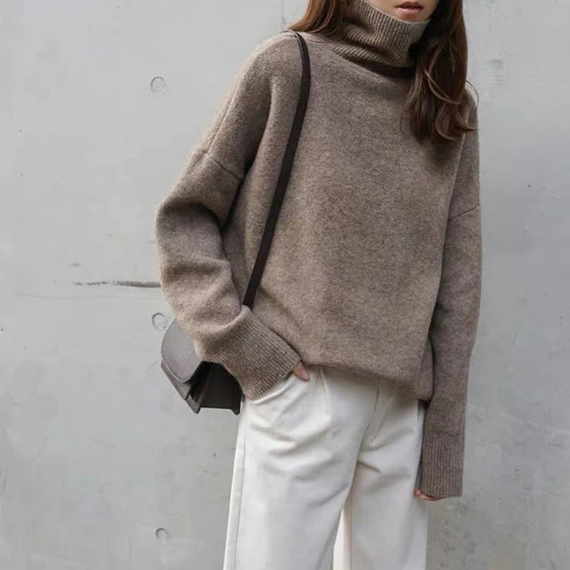 Julia | Soft High-Neck Knit Sweater