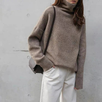 Julia | Soft High-Neck Knit Sweater