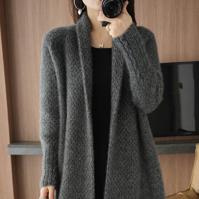 Bella Snuggly Knitted Long Cardigan