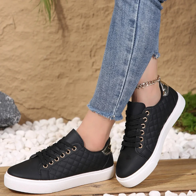 Paige | Women’s Breathable Quilted Walking Lace-Up Shoes