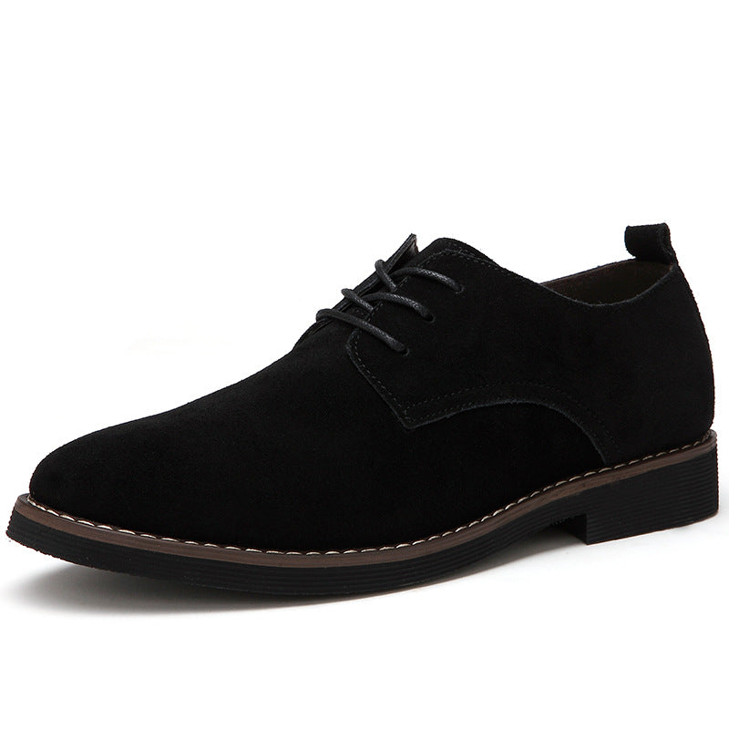 Men's Classic Faux Suede Lace-Up Derby Shoes