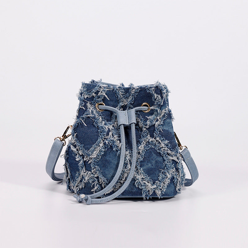 Chrissy Denim Bucket Bag