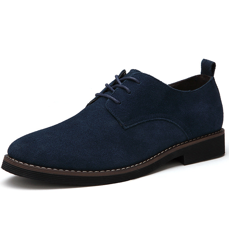 Men's Classic Faux Suede Lace-Up Derby Shoes