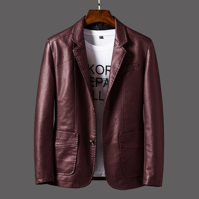 Norris Leather Blazer